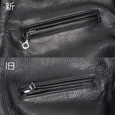 画像13: 【PointUp10%11/10迄】Y'2 LEATHER(ワイツーレザー)STEER OIL SINGLE RIDERS(ステアオイル襟付きシングルライダース)/Black(ブラック)