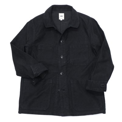 画像1: F.O.B FACTORY（エフオービーファクトリー）FRENCH MOLESKIN JACKET（フレンチモールスキンジャケット）"Heavy Moleskin" / Black（ブラック）