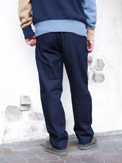 画像11: F.O.B FACTORY（エフオービーファクトリー）DENIM TRACK PANTS（デニムトラックパンツ）"Three Eight Denim" / Indigo（インディゴ）【裾上げ無料】