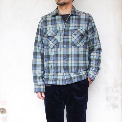 画像9: PENDLETON（ペンドルトン）THE ORIGINAL BOARD SHIRT（ザ・オリジナル・ボードシャツ）-Japan Fit-/Beach Boy Plaid Blue（ビーチボーイチェック・ブルー）