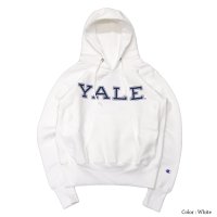 ＜OUTLET＞Champion（チャンピオン）REVERSE WEAVE PULLOVER HOODED SWEATSHIRT（リバースウィーブプルオーバースウェットパーカー）"YALE"/White（ホワイト）Made in USA※Sサイズのみ