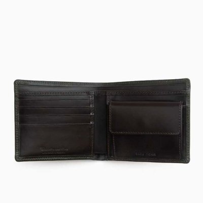 画像2: Whitehouse Cox（ホワイトハウスコックス）S7532 Coin Wallet（2つ折りウォレット）/Dk.Khaki×Espresso（ダークカーキ×エスプレッソ）