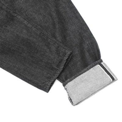 画像9: STUDIO D'ARTISAN（ステュディオ・ダ・ルチザン）ウォッシュジーンズ "テーパード” 13oz/Black（ブラック）ワンウォッシュ【裾上げ無料】