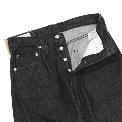 画像3: STUDIO D'ARTISAN（ステュディオ・ダ・ルチザン）ウォッシュジーンズ "テーパード” 13oz/Black（ブラック）ワンウォッシュ【裾上げ無料】