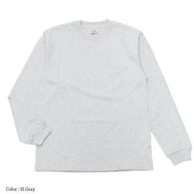 画像4: Hanes（ヘインズ）BEEFY Long Sleeve T-Shirt（ビーフィーロングスリーブTシャツ）/ 4Colors（全4色展開）