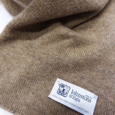 画像2: Johnstons of Elgin（ジョンストンズオブエルガン）TUBULAR SCARF（チューブラースカーフ）CASHMERE/Otter（オッター）