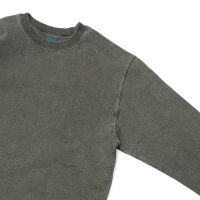 画像4: Good On(グッドオン)Rough Crew Sweat(ラフクルースウェット)"Pigment Dye" / Black(ブラック)