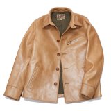 Y'2 LEATHER（ワイツーレザー）KAKISHIBU DYED HORSE CAR COAT（柿渋ホースカーコート）/Kakishibu（柿渋）