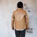 画像15: Y'2 LEATHER（ワイツーレザー）KAKISHIBU DYED HORSE CAR COAT（柿渋ホースカーコート）/Kakishibu（柿渋）