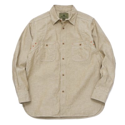 画像1: Nigel Cabourn（ナイジェル・ケーボン）NEW MEDICAL SHIRT（ニューメディカルシャツ）/Khaki（カーキ）