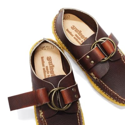 画像7: YUKETEN（ユケテン）Center Ring Moc（センターリングモック）"Handsewn Crepe Sole" / CP Brown（CPブラウン）