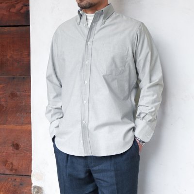 画像8: INDIVIDUALIZED SHIRTS（インディビジュアライズドシャツ）Classic Fit B.D. Shirt（クラシックフィットボタンダウンシャツ）"CAMBRIDGE OXFORD" / Grey（グレー）