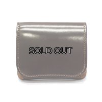 WILD SWANS（ワイルドスワンズ）Palm（パーム）コンパクトウォレット/#8ダークバーガンディ"シェルコードバン"×キャメル"ブッテーロ"