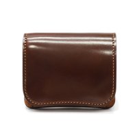 WILD SWANS（ワイルドスワンズ）Palm（パーム）コンパクトウォレット/#4"シェルコードバン"×キャメル"ブッテーロ"