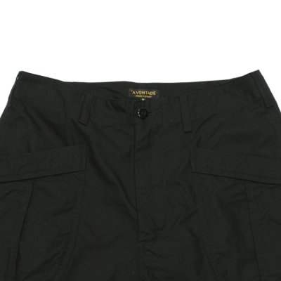 画像2: A VONTADE（アボンタージ）Fatigue Trousers（ファティーグトラウザー）Army Ripstop/Black（ブラック）【裾上げ無料】