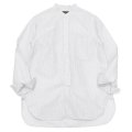 A VONTADE（アボンタージ）Banded Collar Shirts（バンドカラーシャツ）Cotton Linen Chambray/Grey Stripe（グレーストライプ）