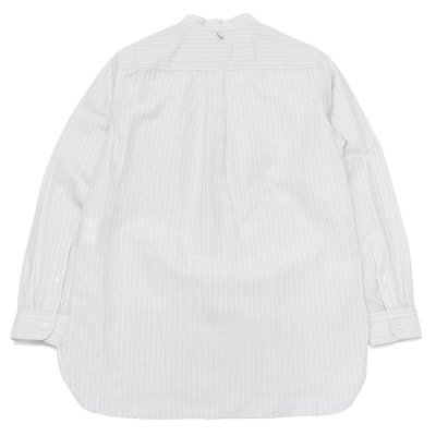画像2: A VONTADE（アボンタージ）Banded Collar Shirts（バンドカラーシャツ）Cotton Linen Chambray/Grey Stripe（グレーストライプ）