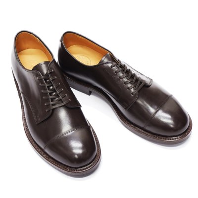 画像4: WHEEL ROBE（ウィールローブ）STRAIGHT TIP BLUCHER（ストレートチップブルーチャー）WEINHEIMER CALF/Dk.Brown（ダークブラウン）