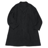 KAPTAIN SUNSHINE（キャプテンサンシャイン）Atelier Coat（アトリエコート）WASHED HIGH COUNT LINEN CLOTH/Black Indigo（ブラックインディゴ）