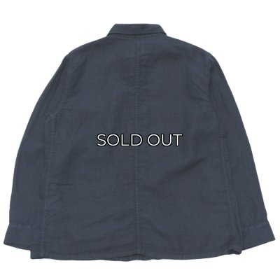 画像2: F.O.B FACTORY（エフオービーファクトリー）HEMP SHIRT JACKET（ヘンプシャツジャケット）HEMP OX/Navy（ネイビー）