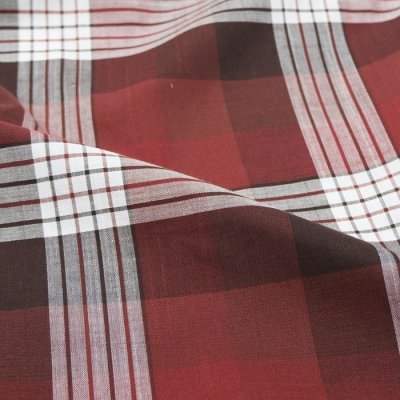 画像6: INDIVIDUALIZED SHIRTS（インディビジュアライズドシャツ）Classic Fit MBDM B.D Short Sleeve Shirt（クラシックフィットボタンダウンショートスリーブシャツ）"SUMMER PLAID" / Burgundy（バーガンディ系チェック）