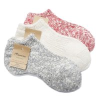 Mauna Kea（マウナケア）スラブネップスニーカーソックス"レディース"/Red（レッド）・Natural（ナチュラル）・Gray（グレー）※3足までメール便発送可※