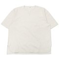 blurhms ROOTSTOCK（ブラームスルーツストック）Rough&Smooth Thermal Over Neck（ラフ&スムースサーマルオーバーネックシャツ）/Heather Oatmeal（ヘザーオートミール）