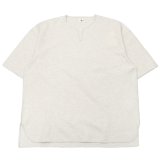 blurhms ROOTSTOCK（ブラームスルーツストック）Rough&Smooth Thermal Over Neck（ラフ&スムースサーマルオーバーネックシャツ）/Heather Oatmeal（ヘザーオートミール）