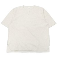 blurhms ROOTSTOCK（ブラームスルーツストック）Rough&Smooth Thermal Over-Neck（ラフ&スムースサーマルオーバーネックシャツ）/ Heather Oatmeal（ヘザーオートミール）