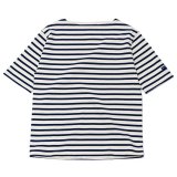 SAINT JAMES（セントジェームス）OUESSANT SHORT SLEEVE（ウエッソンショートスリーブ）/ECRU×MARINE（キナリ×マリン）