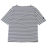 SAINT JAMES（セントジェームス）OUESSANT SHORT SLEEVE（ウエッソンショートスリーブ）/ECRU×MARINE（キナリ×マリン）