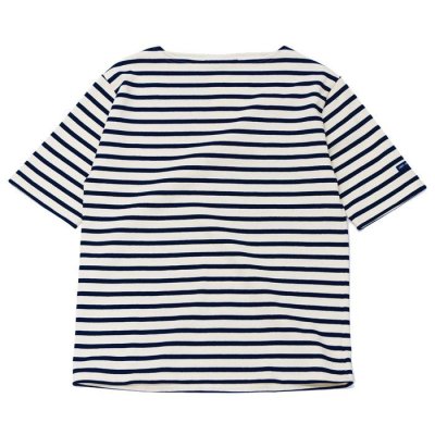 画像1: SAINT JAMES（セントジェームス）OUESSANT SHORT SLEEVE（ウエッソンショートスリーブ）/ECRU×MARINE（キナリ×マリン）