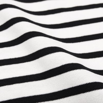 画像6: SAINT JAMES（セントジェームス）OUESSANT SHORT SLEEVE（ウエッソンショートスリーブ）"BORDER" / NEIGE×NOIR（ホワイト×ブラック）