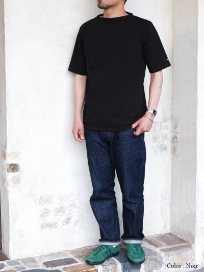 画像8: SAINT JAMES（セントジェームス）OUESSANT SHORT SLEEVE（ウエッソンショートスリーブ）"SOLID" / NOIR（ブラック）