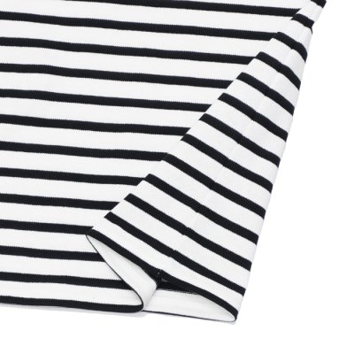 画像5: SAINT JAMES（セントジェームス）OUESSANT SHORT SLEEVE（ウエッソンショートスリーブ）"BORDER" / NEIGE×NOIR（ホワイト×ブラック）