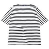 SAINT JAMES（セントジェームス）OUESSANT SHORT SLEEVE（ウエッソンショートスリーブ）/NEIGE×NOIR（ホワイト×ブラック）