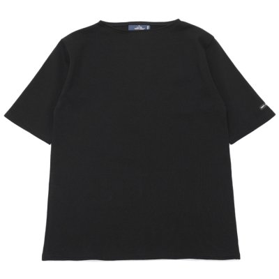 画像1: SAINT JAMES（セントジェームス）OUESSANT SHORT SLEEVE（ウエッソンショートスリーブ）/NOIR（ブラック）