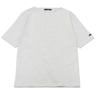 画像1: SAINT JAMES（セントジェームス）OUESSANT SHORT SLEEVE（ウエッソンショートスリーブ）/GRIS CLAIR（霜降りペールグレー）