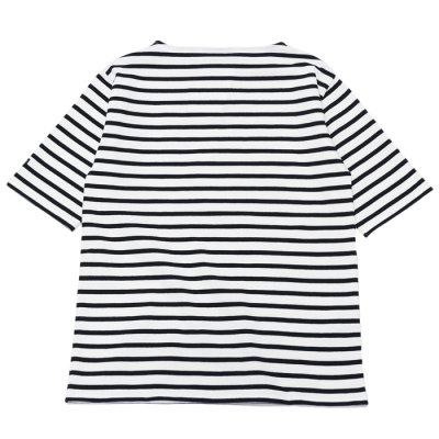 画像2: SAINT JAMES（セントジェームス）OUESSANT SHORT SLEEVE（ウエッソンショートスリーブ）/NEIGE×NOIR（ホワイト×ブラック）