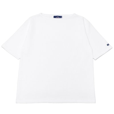 画像1: SAINT JAMES（セントジェームス）OUESSANT SHORT SLEEVE（ウエッソンショートスリーブ）/NEIGE（ホワイト）