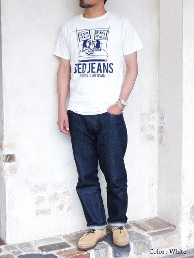 画像14: STUDIO D'ARTISAN（ステュディオ・ダ・ルチザン）USAコットンプリントＴシャツ/ White（ホワイト）・Yellow（イエロー）