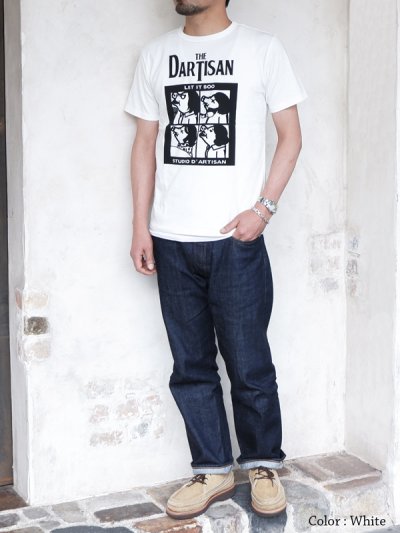 画像14: STUDIO D'ARTISAN（ステュディオ・ダ・ルチザン）USAコットンプリントＴシャツ/ White（ホワイト）・Black（ブラック）※Sサイズのみ
