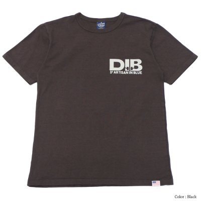 画像1: STUDIO D'ARTISAN（ステュディオ・ダ・ルチザン）USAコットンプリントＴシャツ / Black（ブラック）