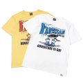 STUDIO D'ARTISAN（ステュディオ・ダ・ルチザン）USAコットンプリントＴシャツ/White（ホワイト）・Yellow（イエロー）