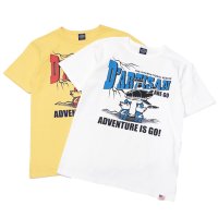 STUDIO D'ARTISAN（ステュディオ・ダ・ルチザン）USAコットンプリントＴシャツ/ White（ホワイト）・Yellow（イエロー）