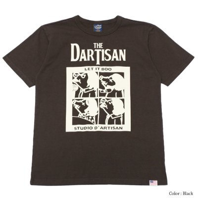 画像4: STUDIO D'ARTISAN（ステュディオ・ダ・ルチザン）USAコットンプリントＴシャツ/ White（ホワイト）・Black（ブラック）※Sサイズのみ
