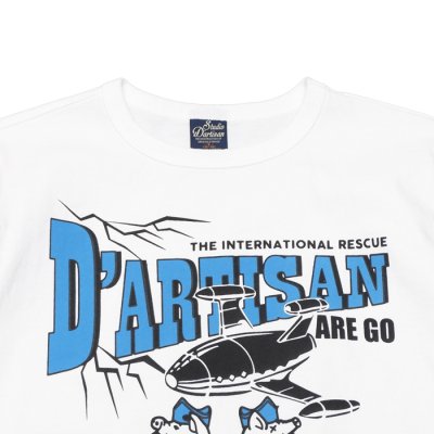 画像3: STUDIO D'ARTISAN（ステュディオ・ダ・ルチザン）USAコットンプリントＴシャツ/ White（ホワイト）※Mサイズのみ