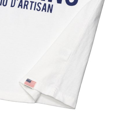 画像8: STUDIO D'ARTISAN（ステュディオ・ダ・ルチザン）USAコットンプリントＴシャツ/ White（ホワイト）・Yellow（イエロー）