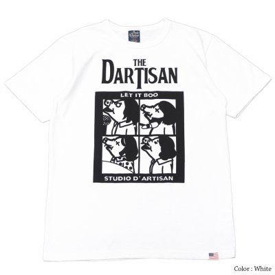 画像2: STUDIO D'ARTISAN（ステュディオ・ダ・ルチザン）USAコットンプリントＴシャツ/ White（ホワイト）・Black（ブラック）