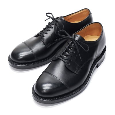 画像1: WHEEL ROBE（ウィールローブ）STRAIGHT TIP BLUCHER（ストレートチップブルーチャー）WEINHEIMER CALF/Black（ブラック）